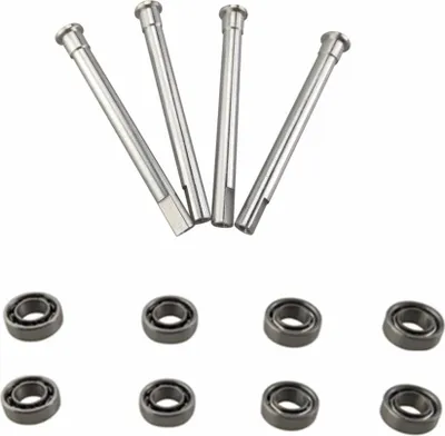 Obrázok produktu pre 8 PCS Ložiská + 4 PCS Metal Shaft pre Hubsan X4 H502S H502E H502T H507A H216A Rozhranie diaľkového ovládania Dron, ako je znázornené