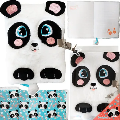 Immagine prodotto di Agenda lucchetto A5 96k Happy Panda Majewski