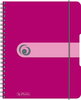 Produktbild von Herlitz Spiralblock / Collegeblock / DIN A5 / kariert / 80 Bl / Farbe: beere