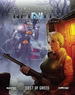 Zdjęcie produktu dla Infinity RPG Cost of Greed - Tabletop-Rollenspiel - Edycja ENG