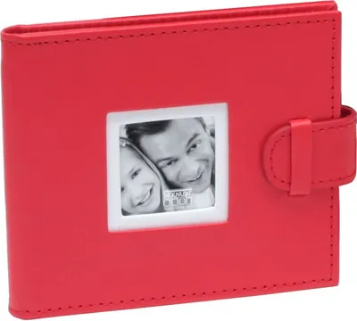Image de Deknudt Album photo à pochettes rouge cuir 6,0 x 8,0 cm S65BF