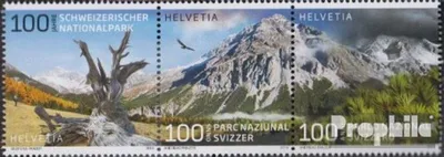 Produktbild von Briefmarken Schweiz 2014 Mi 2331-2333 Dreierstreifen (kompl.Ausg.) postfrisch Nationalpark