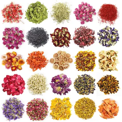 25 getrocknete Blüten & Kräuter für Seife und DIY