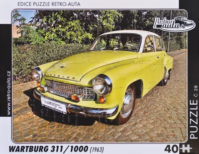 Produktbild von RETRO-AUTA Puzzle č .28 Wartburg 311,1000 (1963) 40 dílků