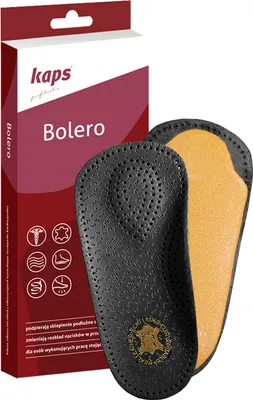 Produktbild von Ortopedické vložky 2/3 pre ploché nohy čierne, Veľkosť 38
