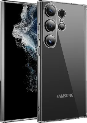 Productafbeelding van Ultradunne siliconen hoesje voor de Samsung Galaxy S25 Ultra - transparant