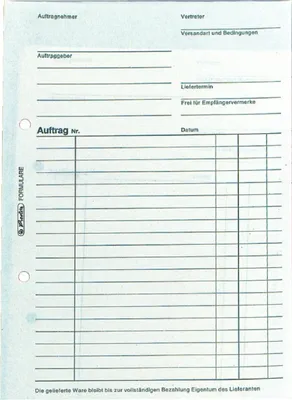Image de herlitz Carnet de formulaires "Ordre 102", DIN A5, 2 x 40 feuilles