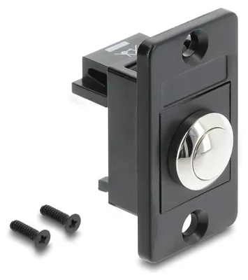 Produktbild von DELOCK Panel Mount Drucktaster schwarz