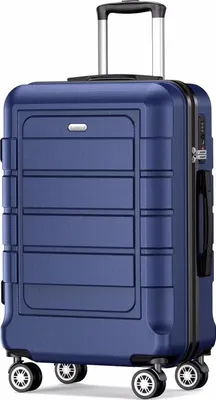 Produktbild von SHOWKOO Mittelgroßer Hartschalenkoffer TSA-Schloss 360°-Rollen L-Blau