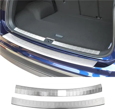 Image de Kit Protection de Pare-Chocs arrière pour VW Tiguan 2016-2024 Brossé inox 2Pcs
