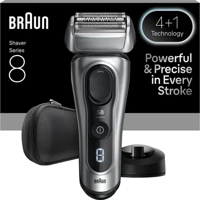 Obrázok produktu pre Braun Series 8 8617s, Planžetový holiaci strojček, Šedá, Tlačidlá, LED, Batérie, Lithium-ion (Li-ion)