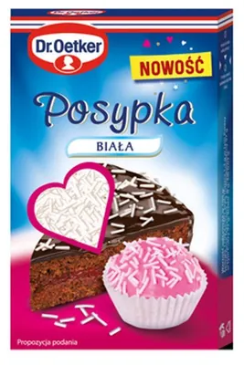 Obrázek produktu pro Dr. Oetker Bílá cukrová posypka 80 g