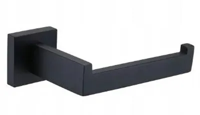 Produktbild von Veldman Toilettenpapierhalter Schwarz Wandmontage Edelstahl