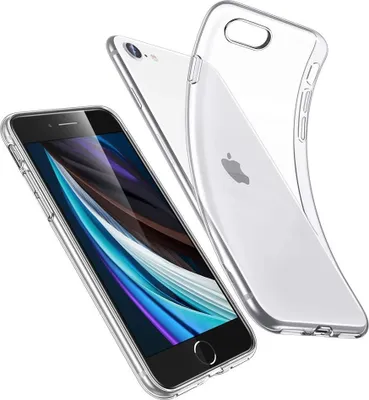 Image de Housse pour iPhone SE 2022 / iPhone SE 2020 - Housse transparente pour téléphone portable Résistante aux rayures Housse ultra fine Phonillico®