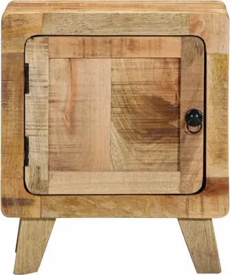 Produktbild von vidaXL Nachttisch 40x32x46 cm Raues Massivholz Mango