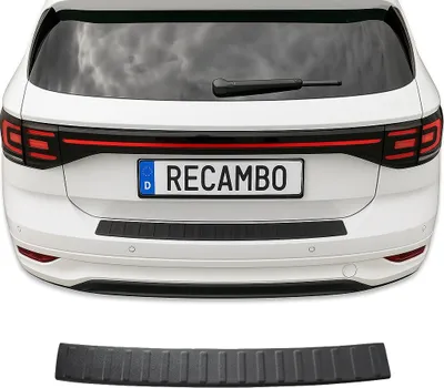 Image de Protection de seuil de chargement en ABS adaptée à la VW T-Cross | Années de construction à partir de 2018 | avec rebord
