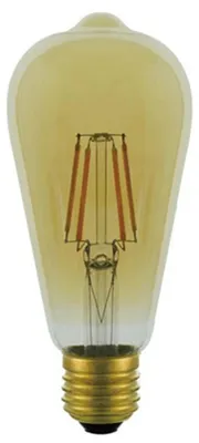 Productafbeelding van Vito Lighting LED Filamentlamp Edison ST64 E27 Goudkleurig - 6W 822lm 2500K - Warmwit - Vervangt 60W