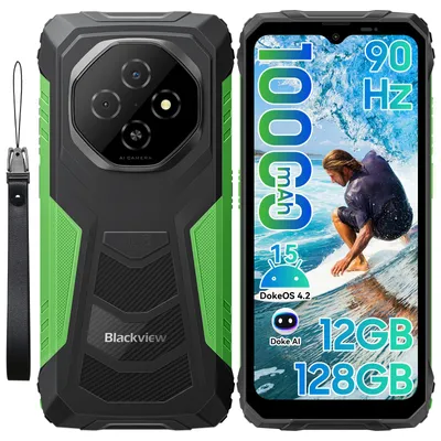 Obrázok produktu pre 2026 Blackview FORT 1 – outdoorový mobilný telefón bez zmluvy, 12+256 GB, 10 000 mAh, 6,56", Android 16, NFC, 390 g, Dual SIM, snímač odtlačkov prstov, IP69K, 90 Hz