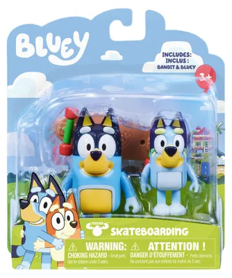 Obrázek produktu pro Figurki Bluey i Bandit z Deskorolką 2 sztuki