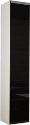 Produktbild von Hängeschrank Wohnzimmerschrank VIGO VG2B weiß / schwarz hochglanz Hochschrank mit Hochglanz-Fronten