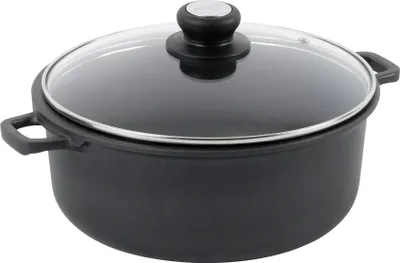 Obrázek produktu pro INDUKČNÍ PLYNOVÝ HRNEC Plynová nádoba se skleněnou poklicí Hrnec na polévku 2,8 l