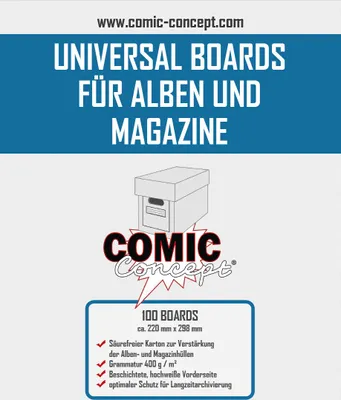 Produktbild von Comic Concept Comic Backing Boards Magazine Size (100 St.)