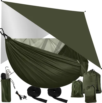Produktbild von Trizand Turistická houpací síť s plachtou a moskytiérou 260x140 cm