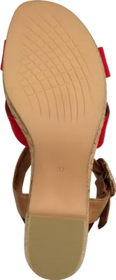 Produktbild von MARCO TOZZI Damen Sandale lowcut schlicht elegant bequem Schließe 2-28360-44, Größe:37 EU, Farbe:Rot