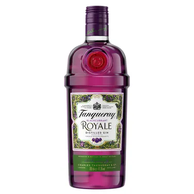 Produktbild von Tanqueray Blackcurrant Royale Gin, Johannisbeer-Aroma, 41,3% vol, 700ml Einzelflasche