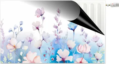 Produktbild von Heizkörperabdeckung Deko Heizkörpermagnet Pastell Blumenwiese