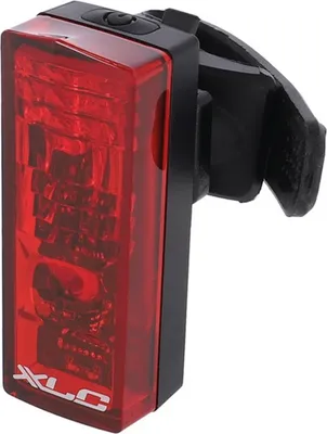 Zdjęcie produktu dla XLC 2500218910, Latarka rowerowa, Czarny, Czerwony, LED, 5 h, 1 szt.