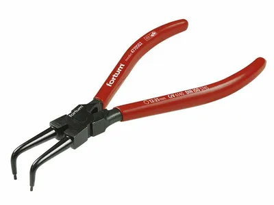 Produktbild von Fortum Sicherungsringzange (4770502) Sicherungsringzange, gebogen, innen, 140mm, Spannbereich 10-25mm, 61CrV4