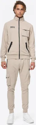 Produktbild von Herren Trainingsanzug schmale Passform CAMARILLO Sand/Black L BENLEE