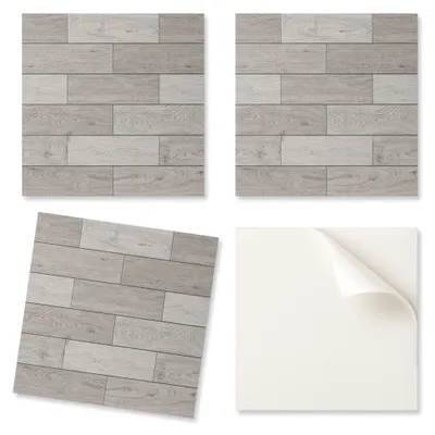 Produktbild von Dekorative PVC-Wandfliesen mit Muster für Wandpaneele in Holzoptik, 20 x 20 x 20 cm