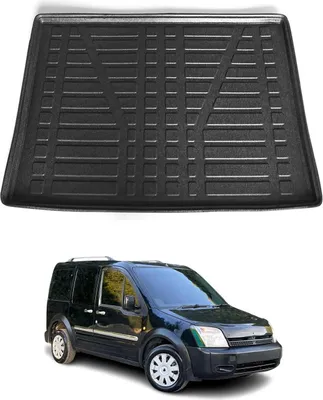 Image de Bac de coffre pour Ford Connect 2002-2009 Caoutchouc TPE Noir