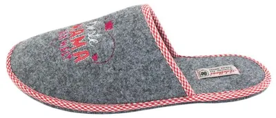 Produktbild von Beste Mama Filzpantoffel, Farbe:mausgrau, Größe:38/39