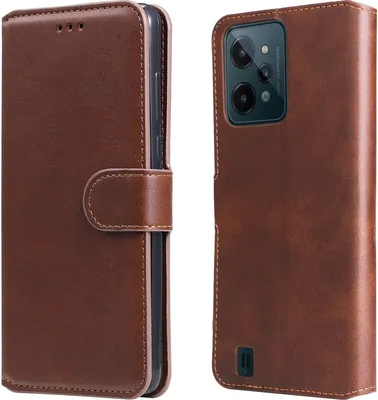 Produktbild von Mobigear Wallet  Realme C31 Hülle Klapphülle Geldbörse - Braun