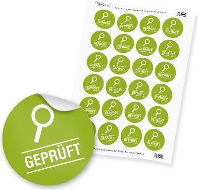 Produktbild von 24 x itenga Hinweis Aufkleber Sticker „“ (Motiv 62)