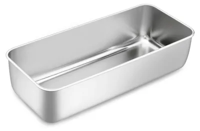 Brotbackform 30,5 cm Edelstahl rechteckig 7,6 cm tief