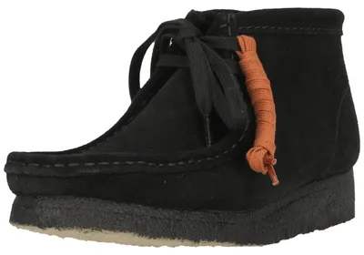 Produktbild von Clarks Originals Schnürschuhe Wallabee Boot. Black Sde mit ikonischer Sohle 1219 Black Sde 36