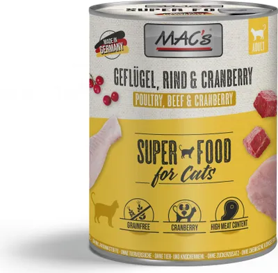 Image de MAC's Cat Volaille & Cranberry 800gx6