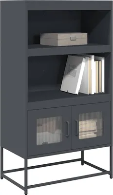 Produktbild von vidaXL Highboard Anthrazit 68x39x123 cm Stahl