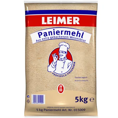 Image de Chapelure Leimer à base de pain de blé extra cuit type 1050 5000g