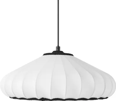 Zdjęcie produktu dla BELIANI Lampa sufitowa wisząca biała nylonowy klosz wygląd nowoczesny do salonu sypialni