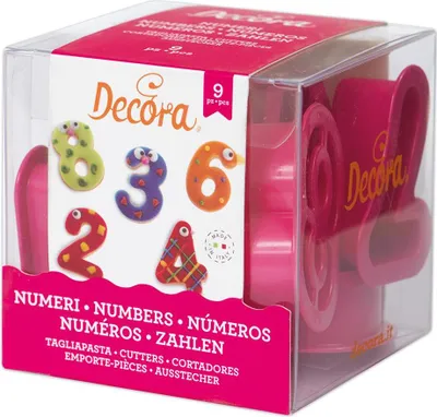 Obrázok produktu pre Súprava 9 čísiel na vykrajovanie sušienok rozmer 5,2 x v 2,2 cm