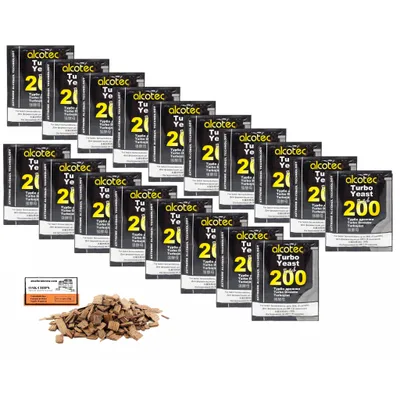 Produktbild von 18 x Alcotec Turbohefe - Batch 200 Alkohol Brennhefe, Gärhefe, Wodkahefe, Turbo Hefe, Wodka Hefe