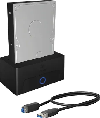 Produktbild von ICY BOX IB-1122-U3-B 1x SATA zu USB 3.2 Gen 1 schwarz