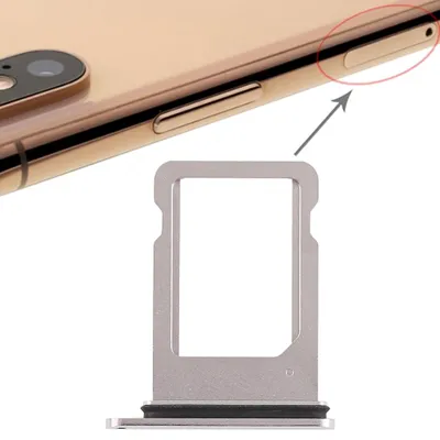 Immagine prodotto di Per Apple iPhone XS 5,8 pollici Vassoio porta scheda SIM bianco Scheda SD Ricambio