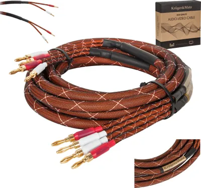 Produktbild von Lautsprecherkabel 3m BANANE 2 STK CU Kruger&Matz