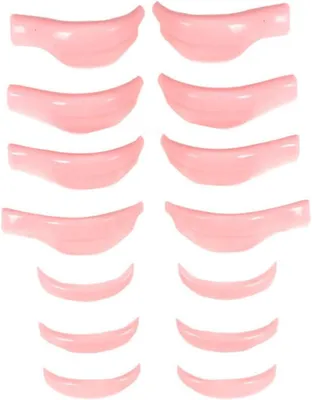 Produktbild von Wimpernlifting-Pads 7 Paar, Silikon, 7 Größen, rosa, für Wimpernlifting